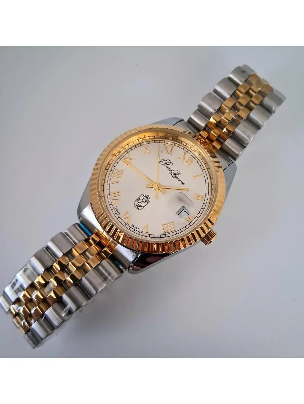 NEW Pierre Lucerne Jubilee President Date Just Men's Watch